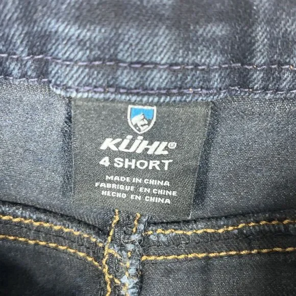 Kuhl Legendary Straight Jeans Hiking Outdoor Born in the Mountains Blue Size 4S - Picture 8 of 14